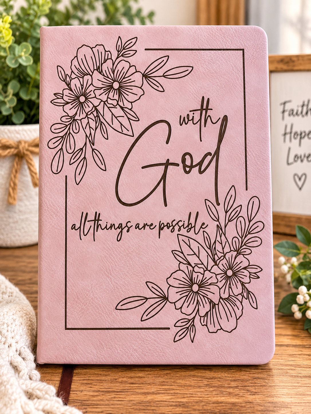 Faith-Inspired Engraved Journal