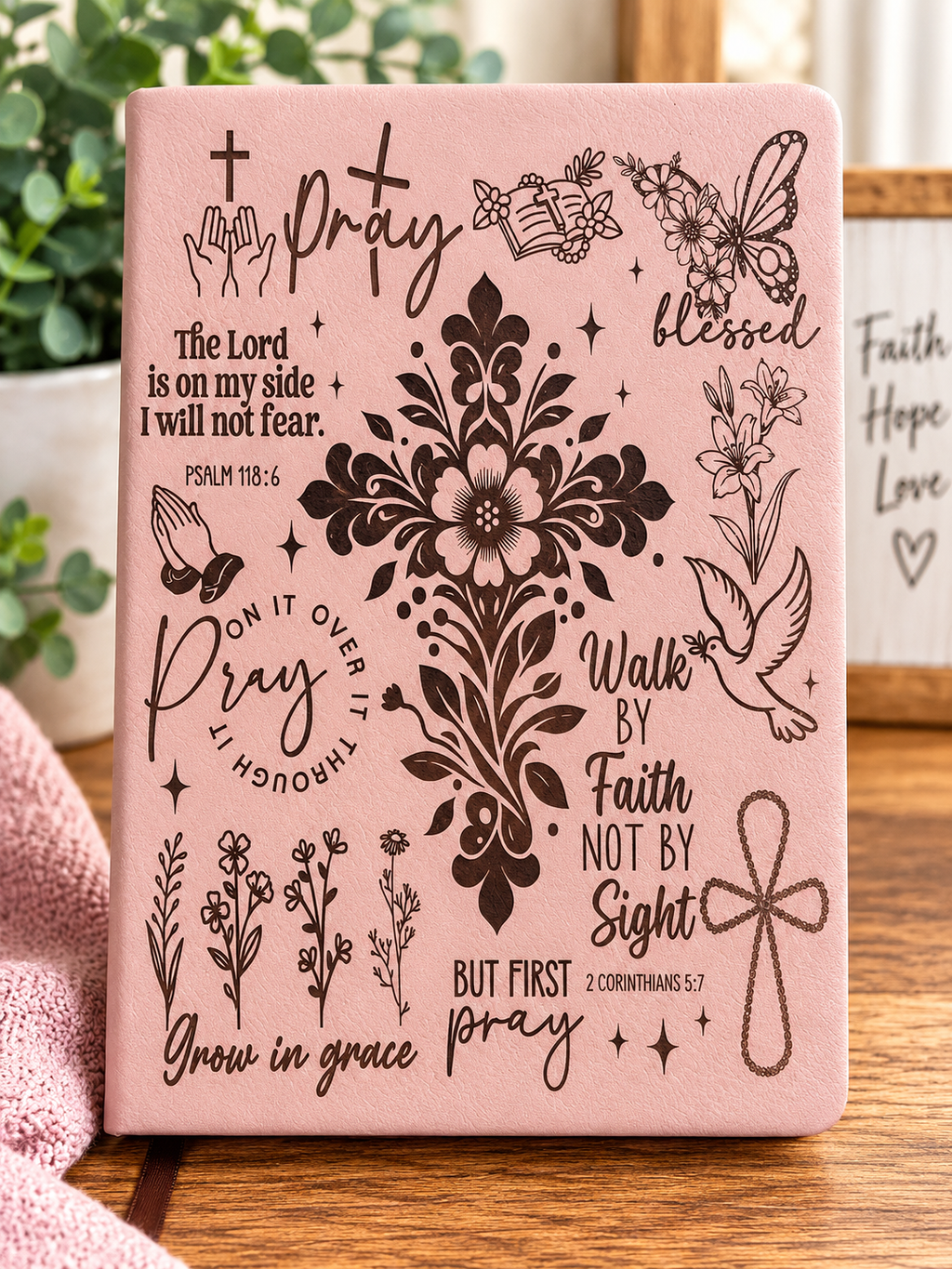 Faith-Inspired Engraved Journal