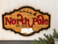 North Pole Post Office Christmas Sign
