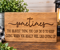 Sometimes