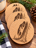 Bigfoot Cork Coasters