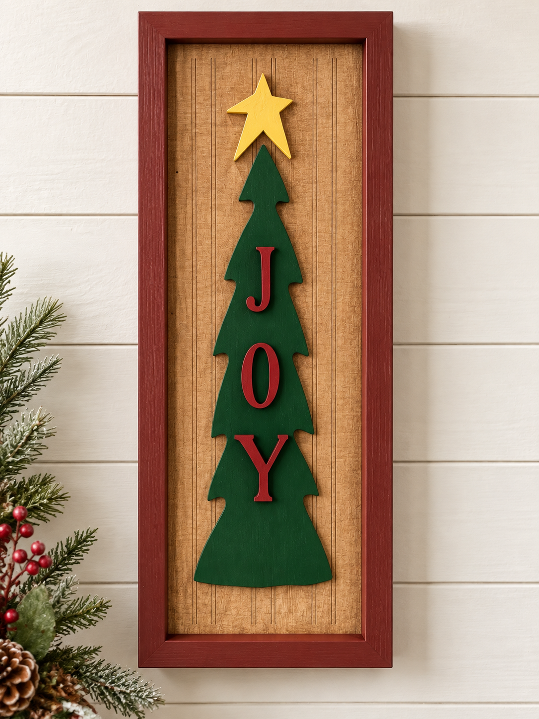 Christmas Joy Wooden Sign